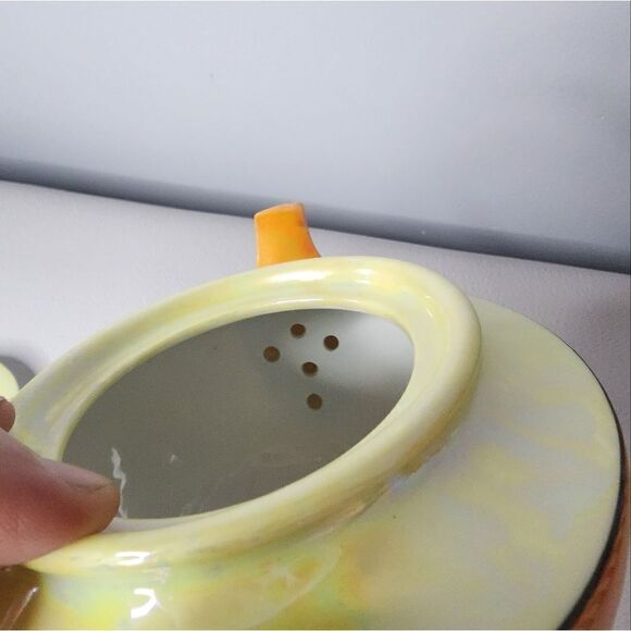 Antique, Iridescent, Phoenix Fine China Czechoslovakia Teapot 9" Long - Picture 5 of 8